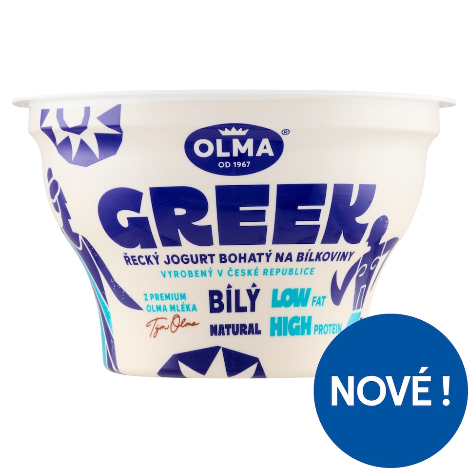 Obrázek 1 pro produkt Olma Řecký jogurt bohatý na bílkoviny bílý 140g