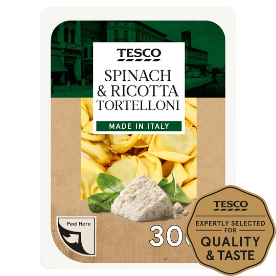 Tesco Spinach & Ricotta Tortelloni 300G Tesco Groceries