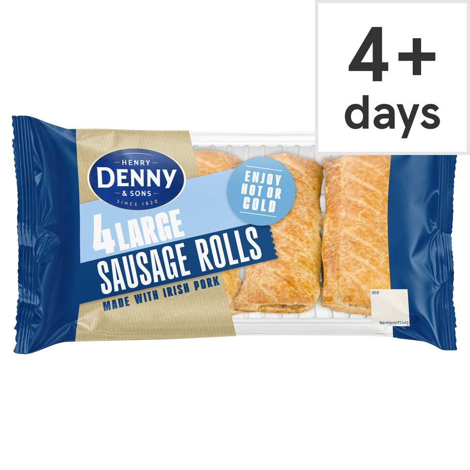 Denny Large Sausage Rolls 4 Pack 240g