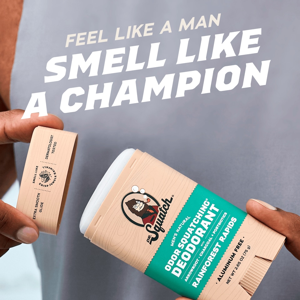 image 1 of DR. Squatch Natural Stick Deodorant Rainforest Rapids 75g