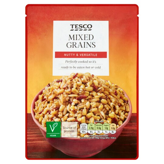 Tesco Microwave Mixed Grains 250G Tesco Groceries