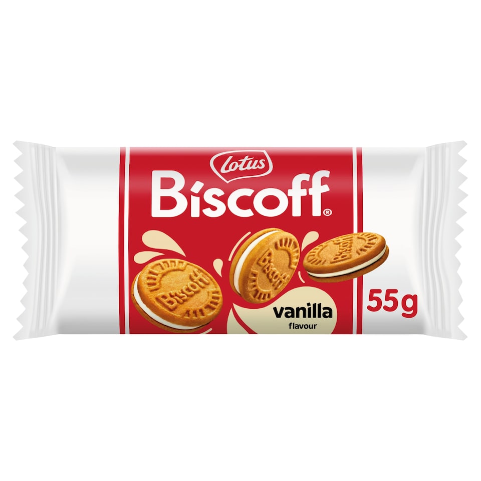 Biscoff sušenky plněné krémem s vanilkovou příchutí 55g