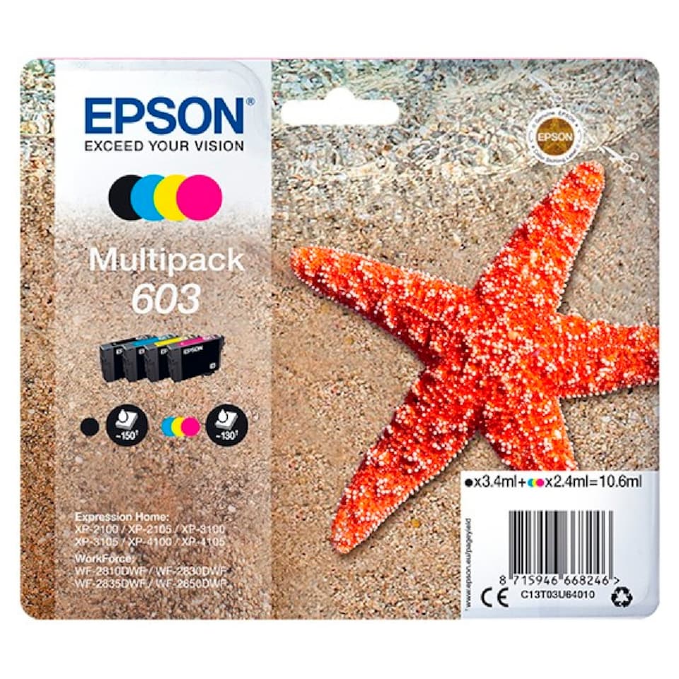 Epson Starfish 603 Multipack Printer Ink