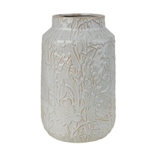 Candlelight Green Ceramic Vase