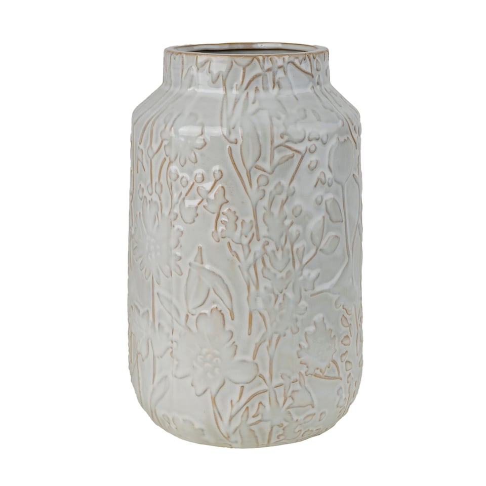Candlelight Green Ceramic Vase