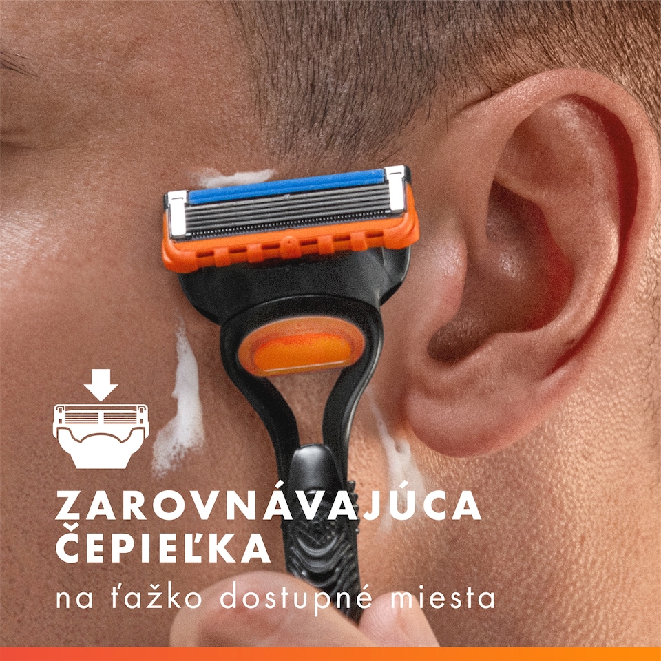 obrázok 1 z Gillette Fusion5 Holiaci Strojček pre Mužov, Strojček s 5 Čepieľkami, Zarovnávajúca Čepieľka