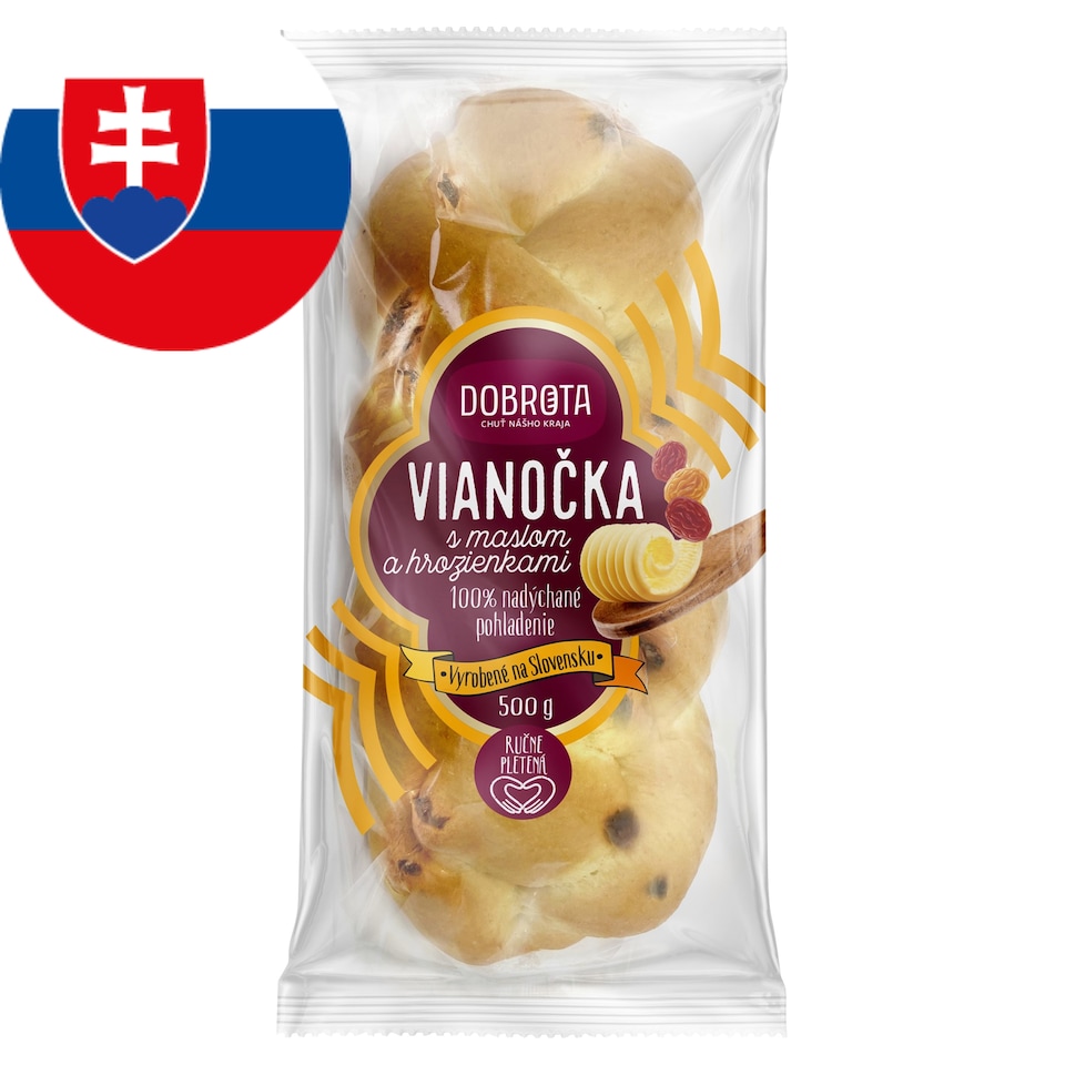Dobrota Christmas Cake with Butter and Raisins 500 g