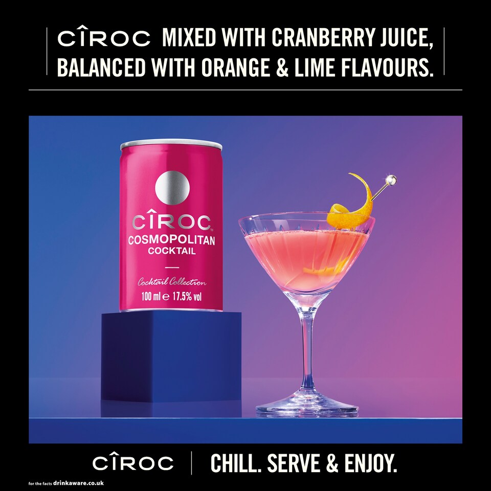 image 1 of Ciroc Cosmopolitan Cocktail 100ml