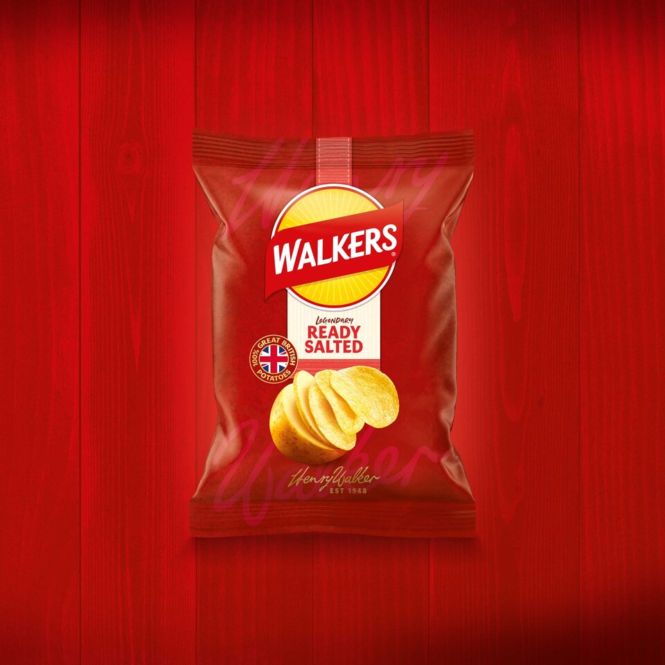 image 1 of Walkers Ready Salted Crisps 32.5G