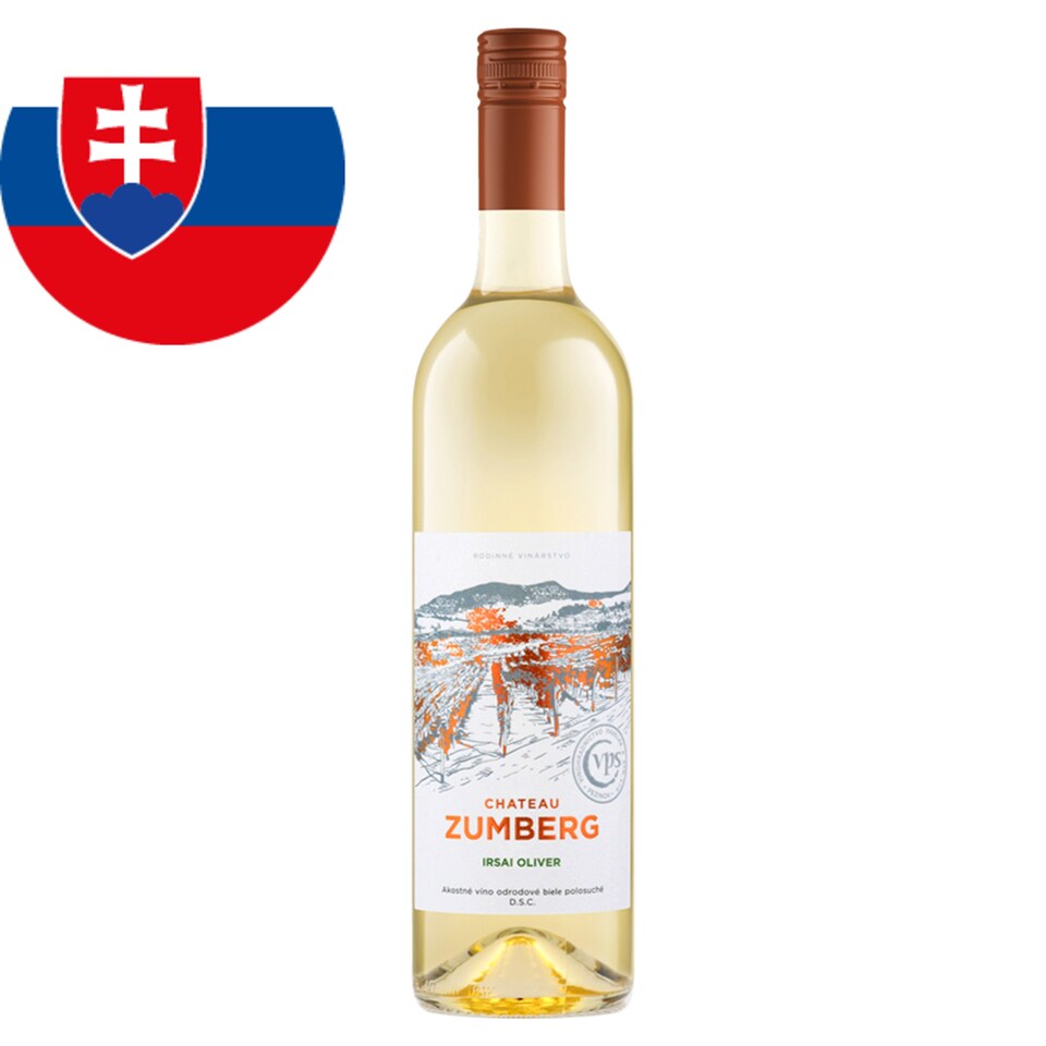 VPS Chateau Zumberg Irsai Oliver Quality Varietal Semi-Dry White Wine 0.75 L