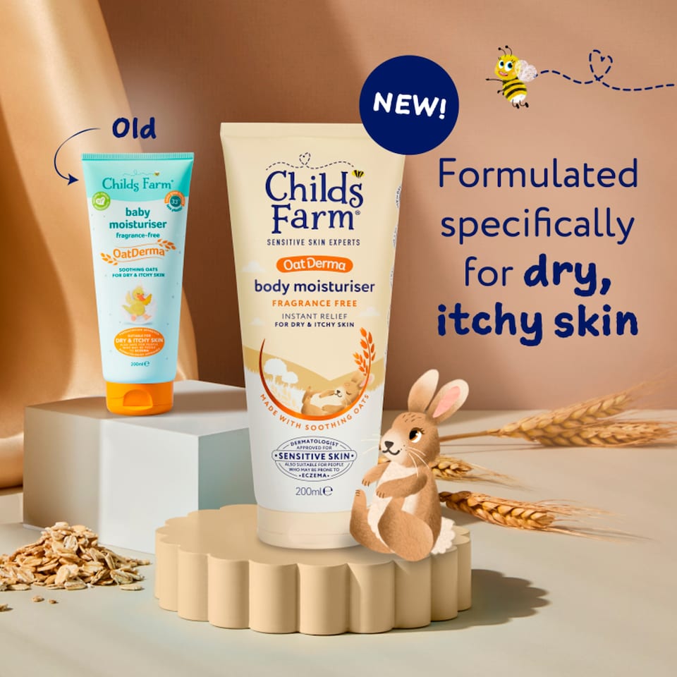 image 1 of Childs Farm OatDerma Body Moisturiser Fragrance Free 200ml