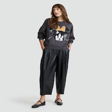 Disney Minnie Mouse Halloween Print Cotton Rich Sweatshirt in Grey