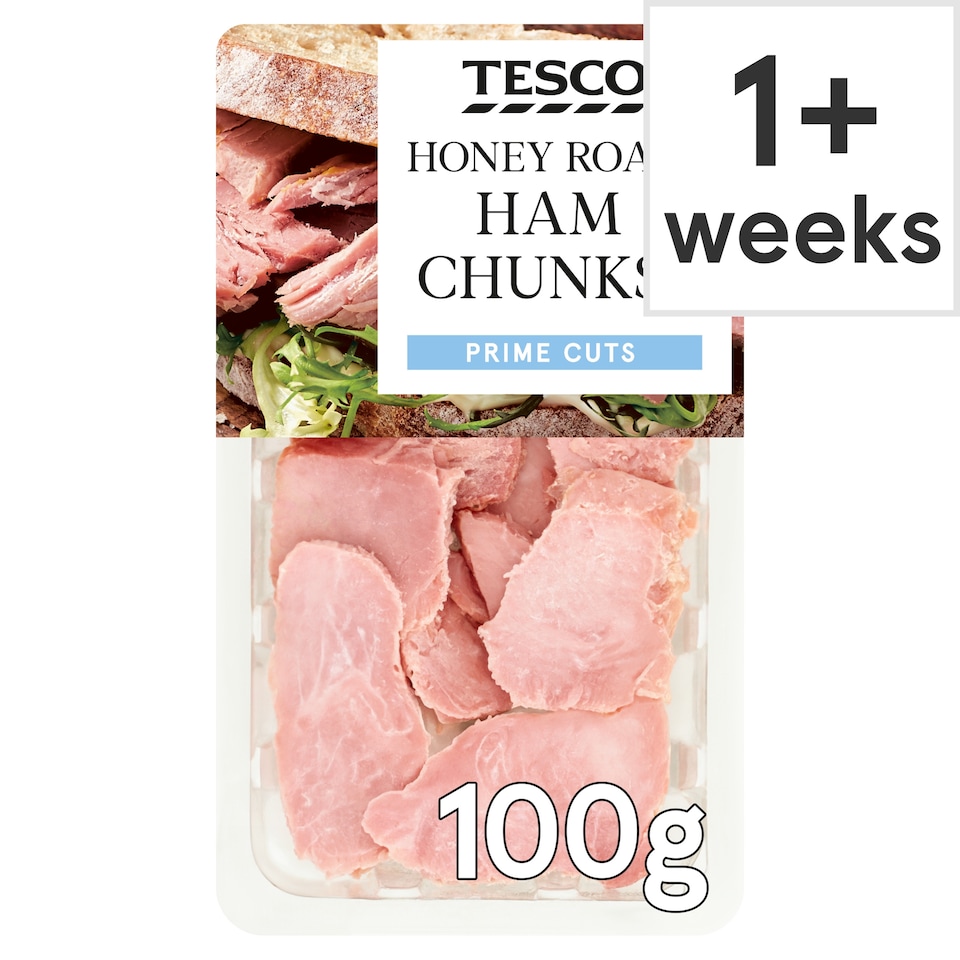 Tesco Honey Roast Ham Chunks 100G
