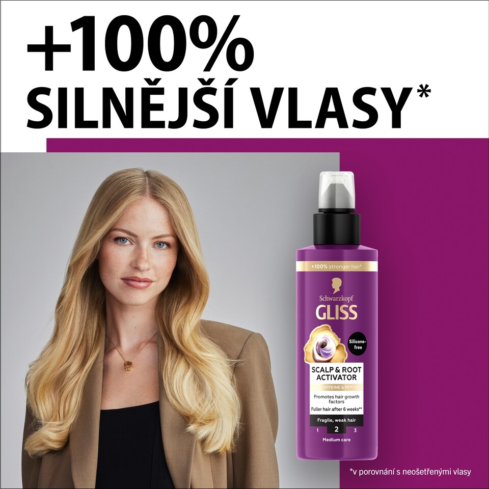 Obrázek 1 pro produkt Schwarzkopf Gliss Full Hair Wonder sérum pro aktivaci vlasové pokožky a kořínků 100ml