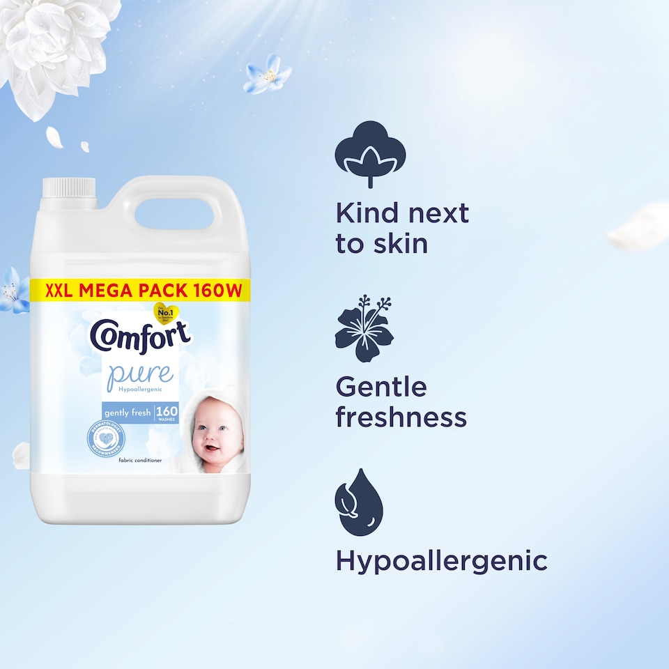 image 1 of Comfort Fabric Conditioner Pure for Sensitive Skin 160 Washes 4800ml