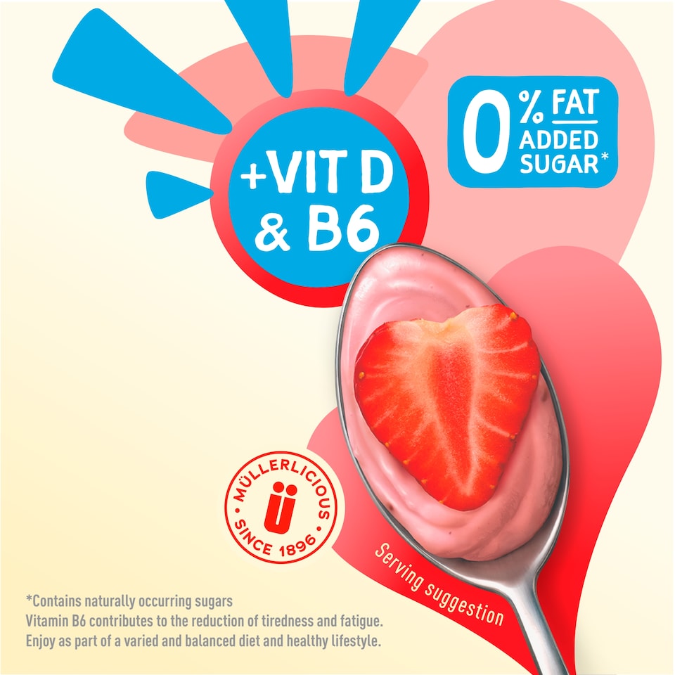 image 1 of Muller Light Strawberry Yogurt 160G