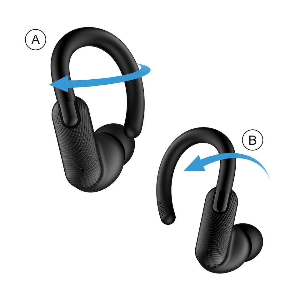 image 1 of Mixx Streambuds Sports True Wireless Earphones Black