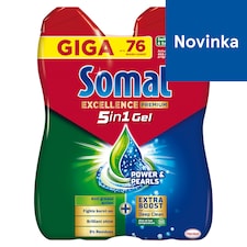 Somat Excellence Premium 5in1 gél do umývačky riadu 2 x 684 ml
