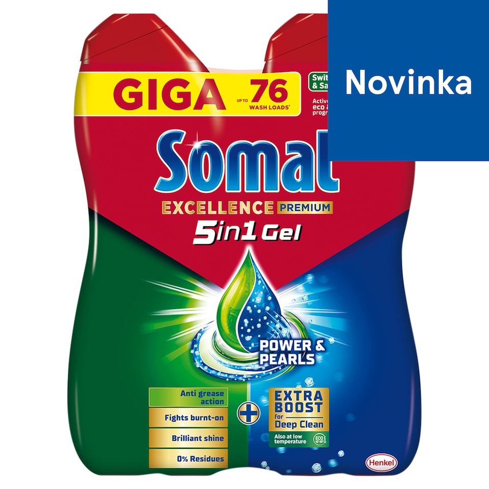 Somat Excellence Premium 5in1 gél do umývačky riadu 2 x 684 ml