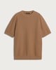 image 4 of The F&F Edit Pure Cotton Textured Knit T-Shirt in Med Nude