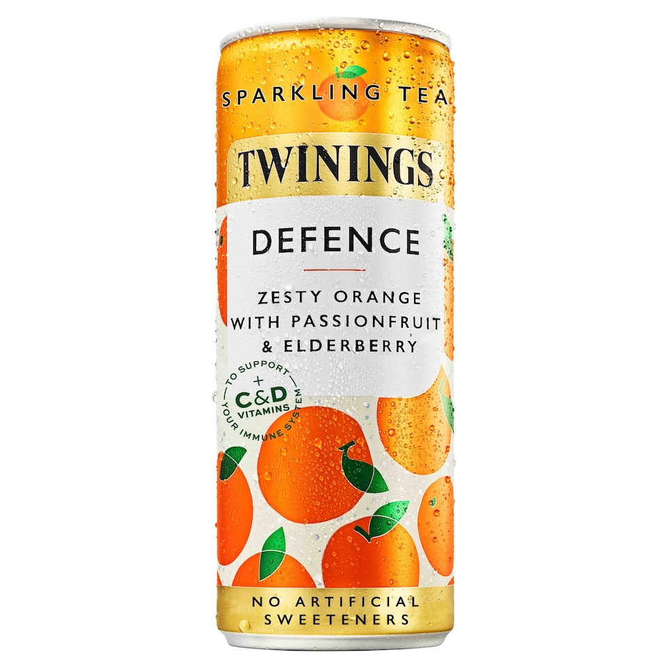 Twinings Sparkling Tea Defence Orange 250ml
