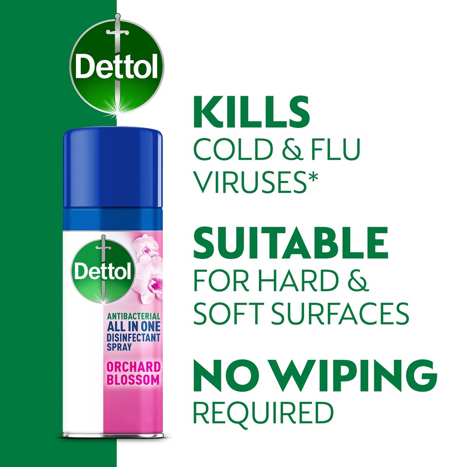 image 1 of Dettol All-in-One Antibacterial Spray Orchard Blossom 500ml