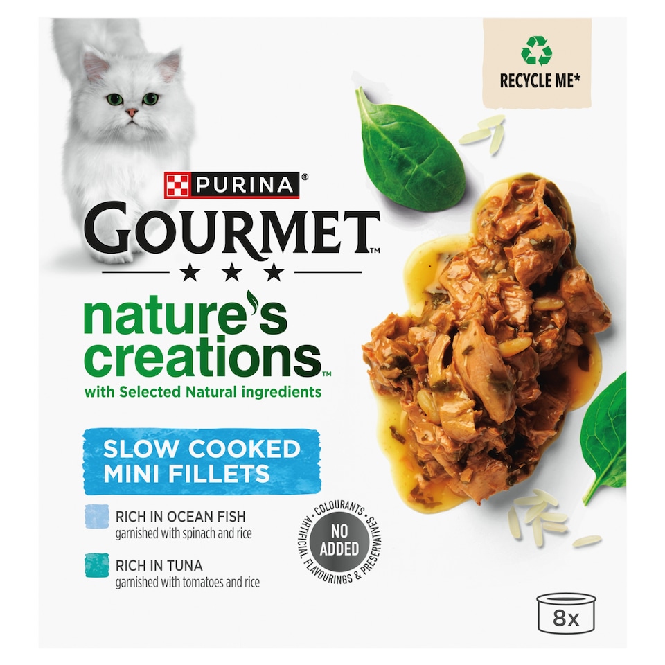 image 1 of GOURMET Nature's Creations Fish Wet Cat Food 8x85g