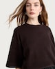 image 1 of F&F Textured Oversized Fit T-Shirt in Chocolate