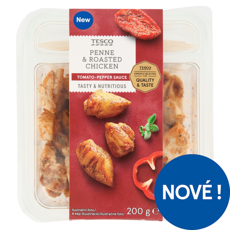Tesco Penne & Roasted Chicken 200g
