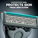 image 4 of Wilkinson Sword Quattro Titanum Razor Plus 8 Blades