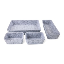 Core Supply 4 Piece Felt Drawer Organiser Set 