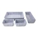 image 1 of Core Supply 4 Piece Felt Drawer Organiser Set 