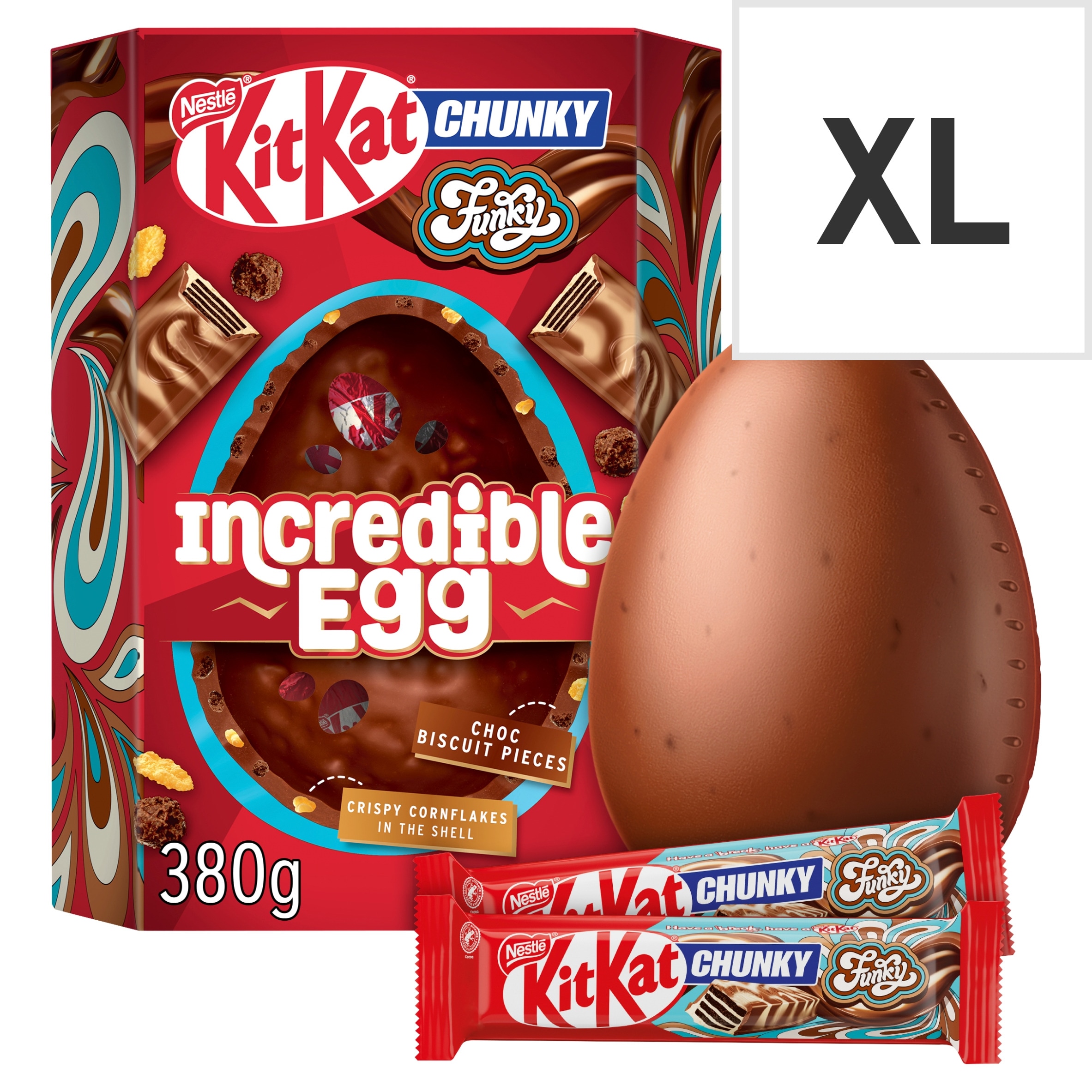 Kit Kat Funky Chunky Incredible Chocolate Easter Egg 380g - Tesco