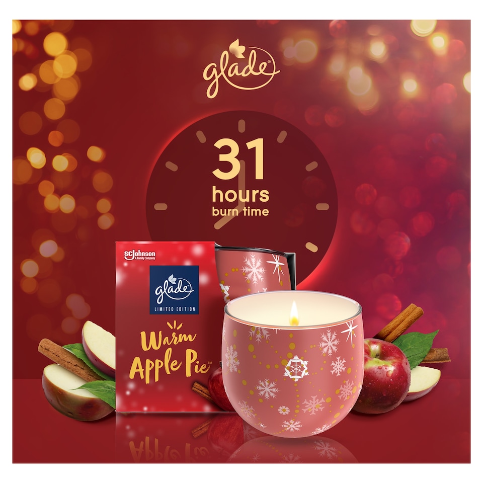 image 1 of Glade Candle Warm Apple Pie 120g