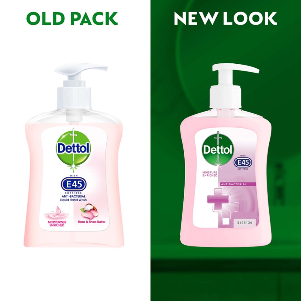 image 1 of Dettol With E45 Handwash Lotus Flower 250Ml