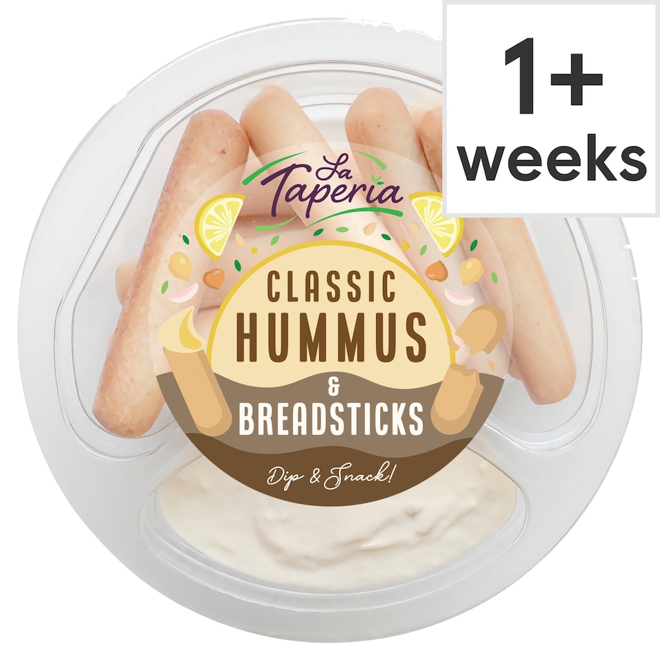LA TAPERIA CLASSIC HUMMUS & BREADSTICKS 60g