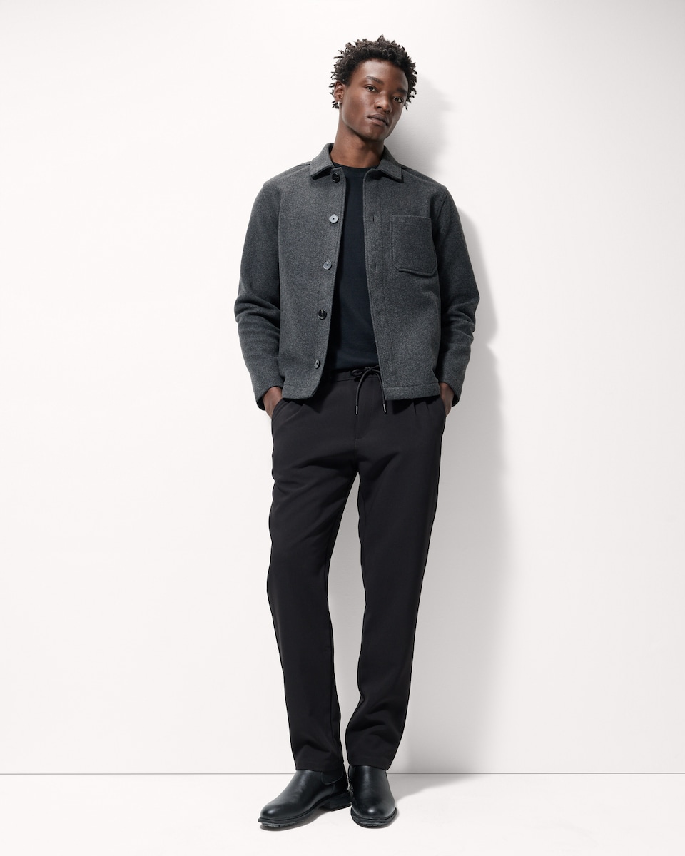 image 1 of F&F Textured Button Up Overshirt in Grey