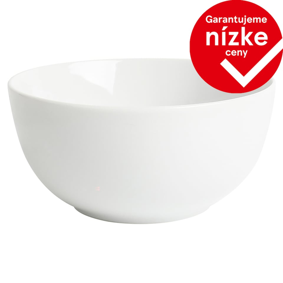 Tesco White Cereal Bowl