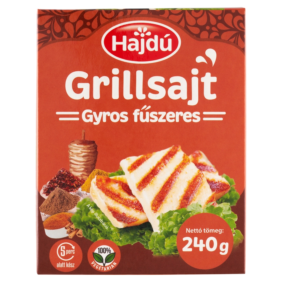 Hajdú grillsajt gyros fűszerekkel 240 g  1. kép