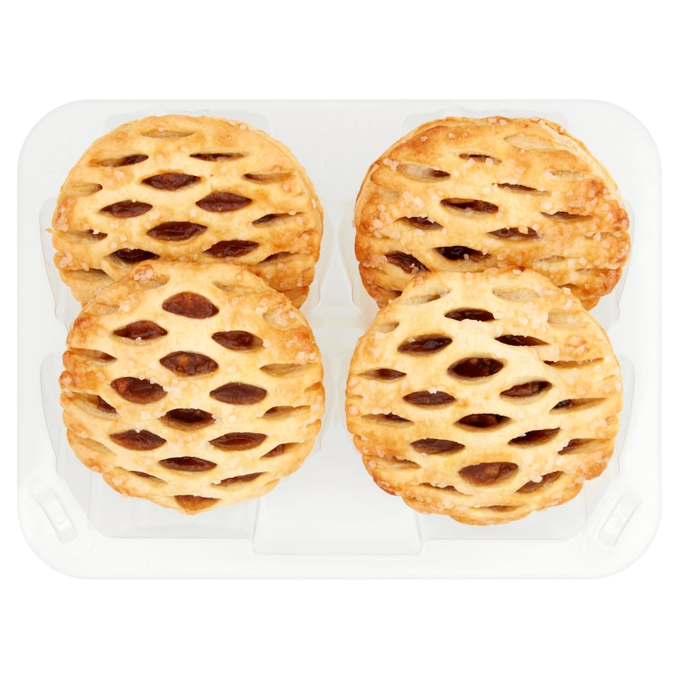 Tesco 4 Lattice Top Puff Pastry Mince Pies