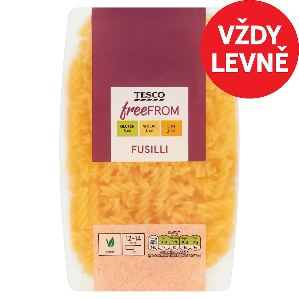 Tesco Free From Fusilli 500g