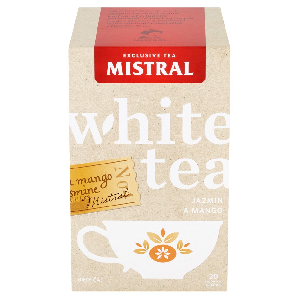 obrázok 1 z Mistral Jazmín a mango biely čaj 20 g