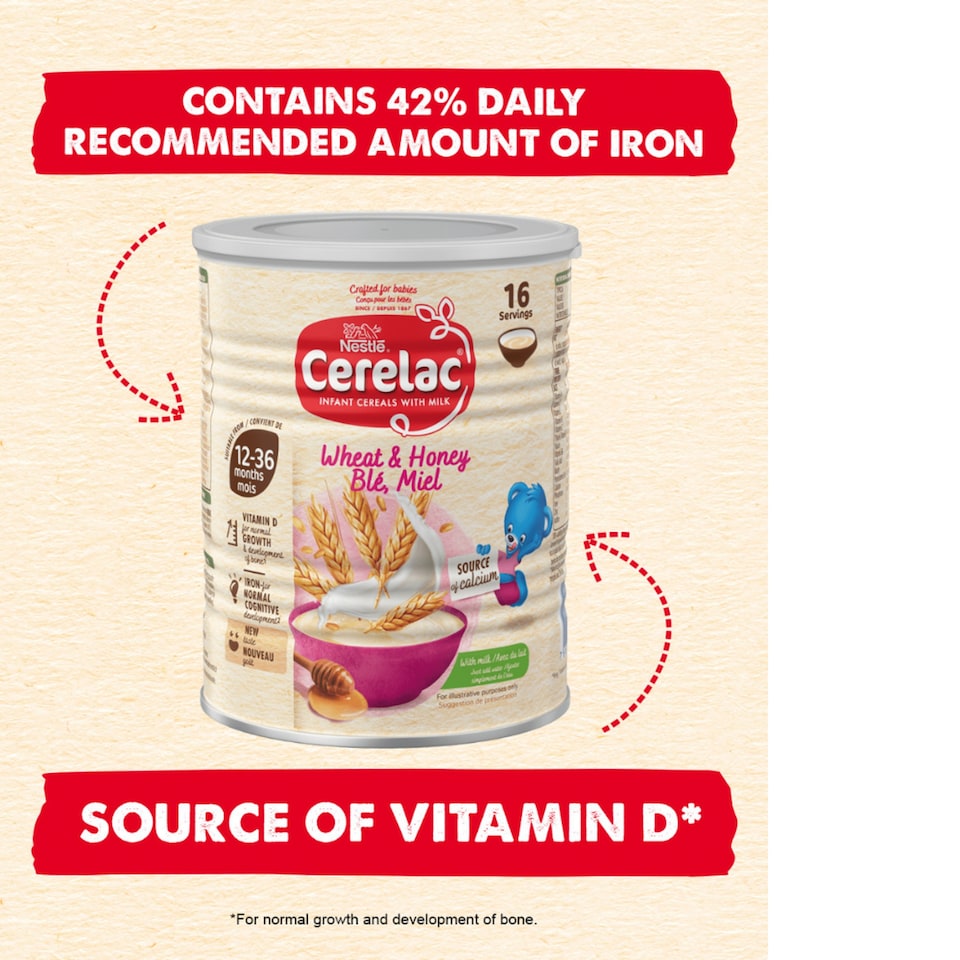 image 1 of Cerelac Honey & Wheat Baby Food 12Mths 400G