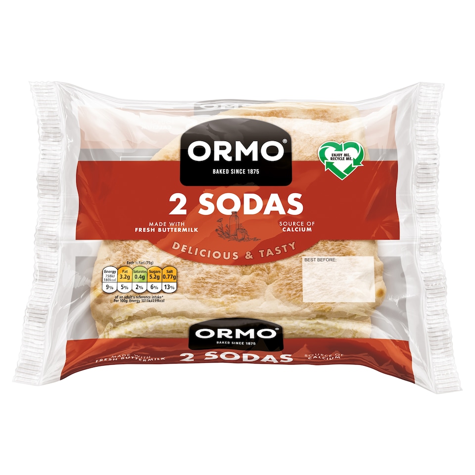 Ormo Soda Farls 2 Pack