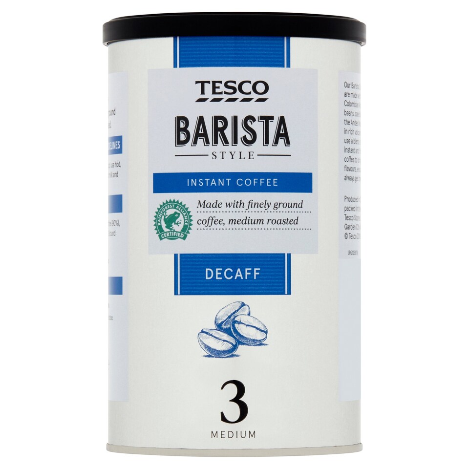 Tesco Barista Style Decaffeinated Coffee 100G