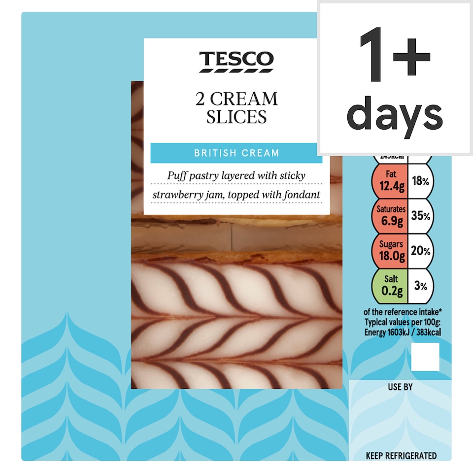 Tesco 2 Cream Slices