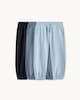 image 3 of F&F Boys 3-Pack Cotton Rich Cuffed Joggers in Blue