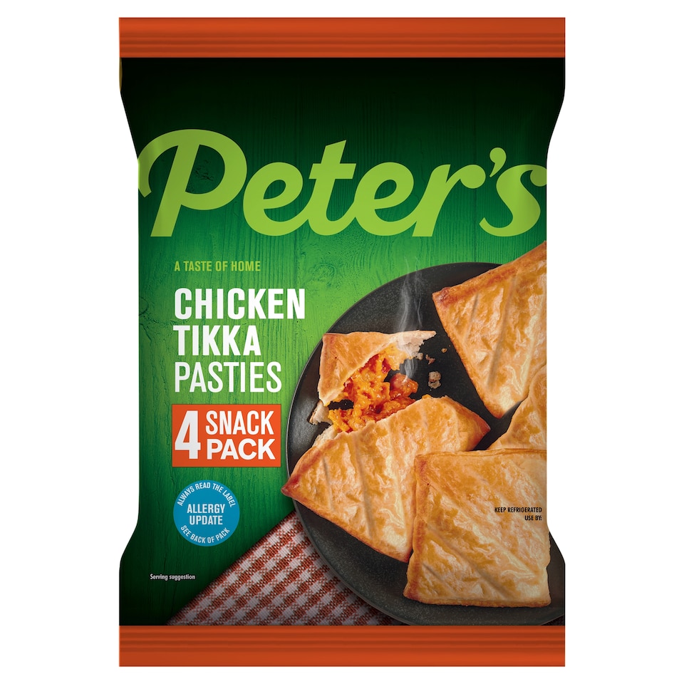 Peters Snack Size Chicken Tikka Pasties 4 Pack