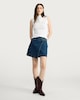 image 1 of F&F Pure Cotton Denim Wrap Mini Skirt in Navy