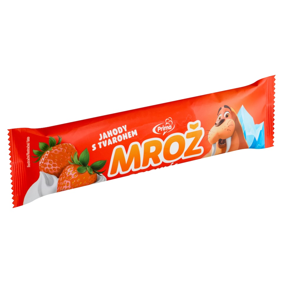 Obrázek 1 pro produkt Prima Mrož Originál jahody s tvarohem 45ml